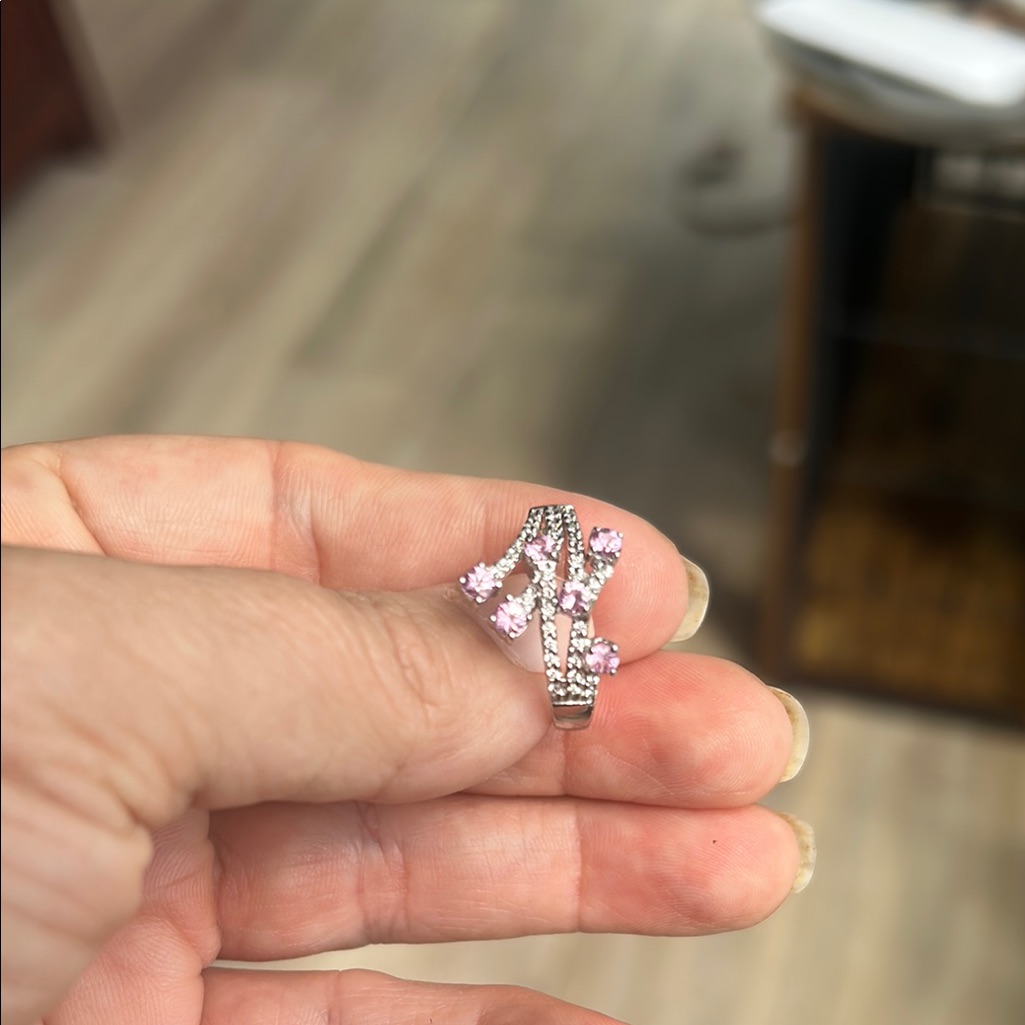 Diamonds And Pink Sapphires In 14k White Gold!
